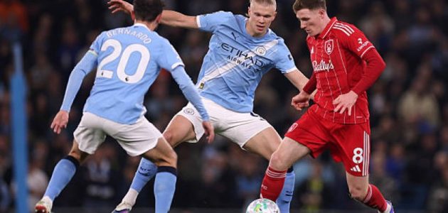 تعادل مثير يحسم مواجهة مانشستر سيتي ونوتينجهام فورست