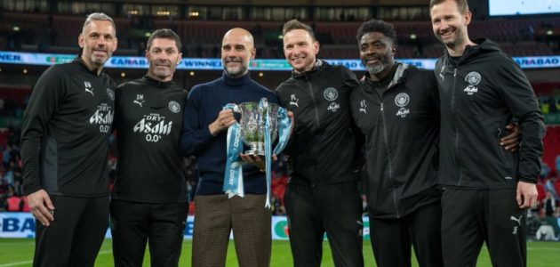 غوارديولا يحقق أرقامًا قياسية بعد فوزه بكأس الرابطة للمرة الخامسة